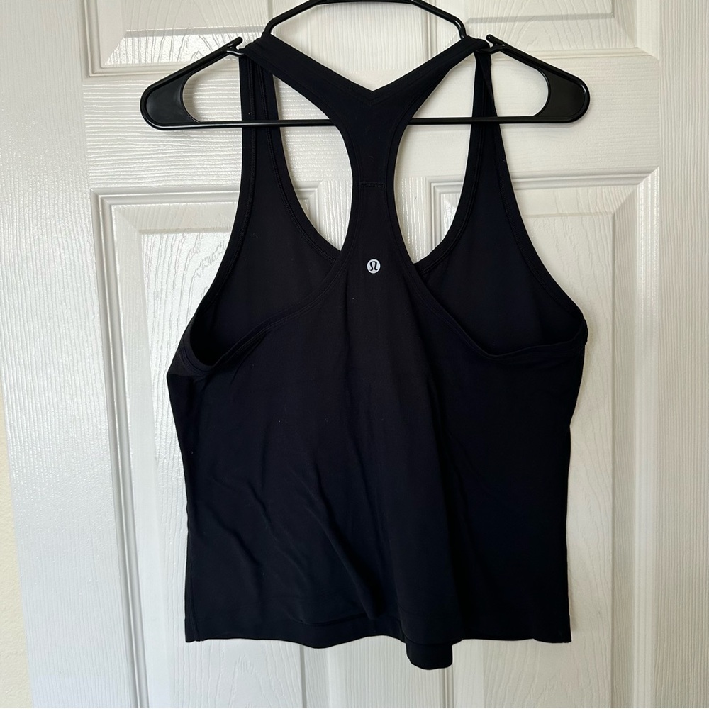 Lululemon black cropped align tank top 12